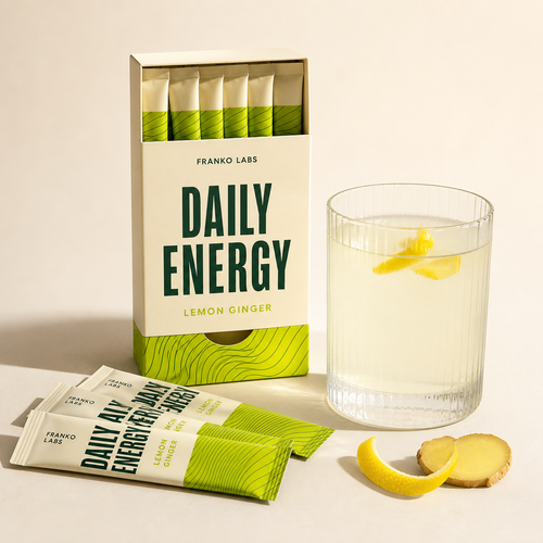 Daily Energy fictional product packaging